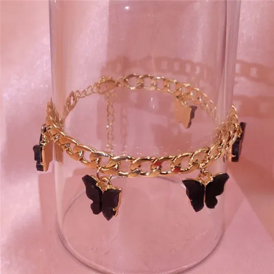 18k Gold-Filled Color Full Butterfly Bracelet