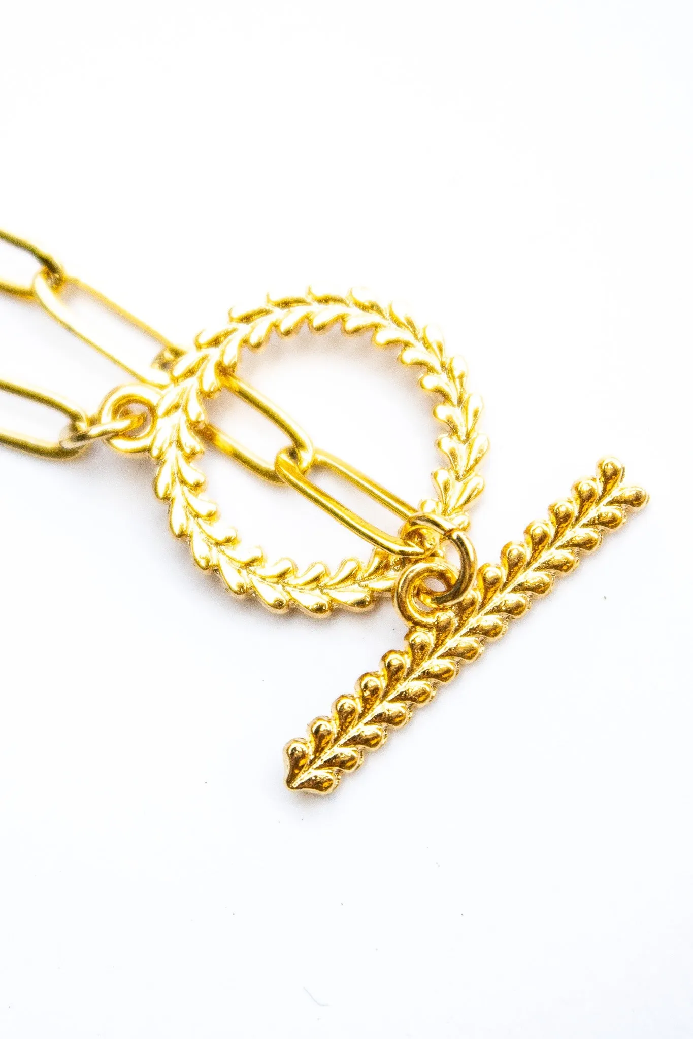 18K Link Crystal Fatima Bracelet