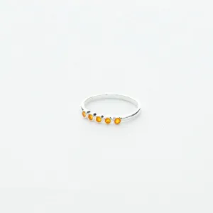 5 Stone Ring in Silver