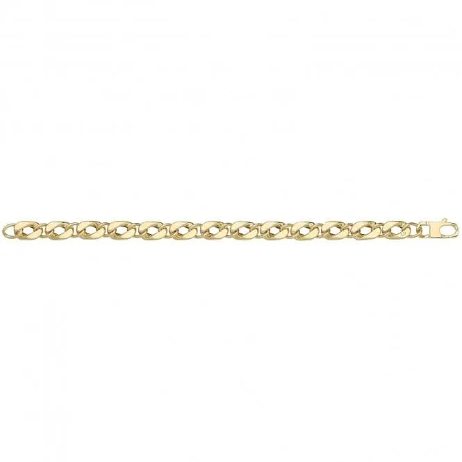 9ct Yellow Gold Hollow Bracelet BR678