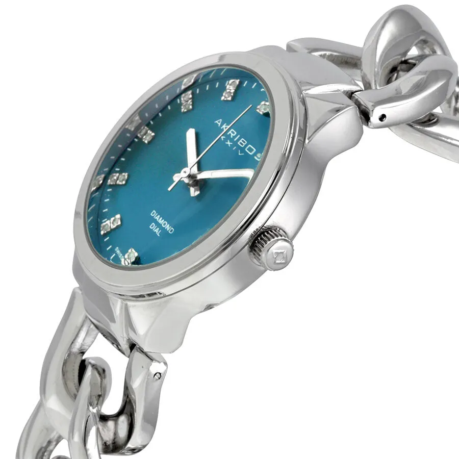 Akribos Xxiv Silver-tone Base metal Ladies Watch AK759SSTQ