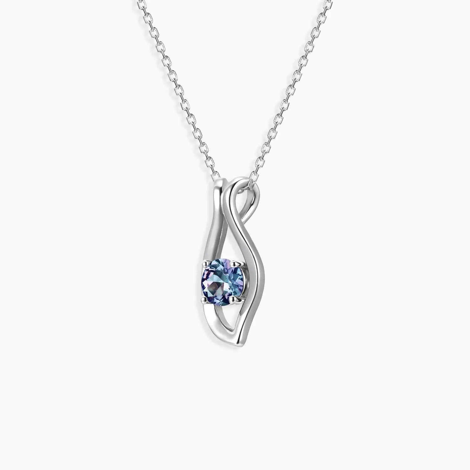 Alexandrite Evil Eye Pendant in Sterling Silver - Irosk Australia®