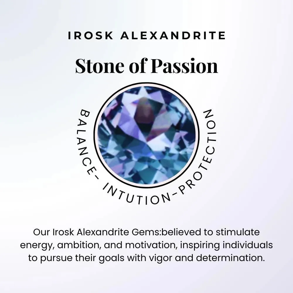 Alexandrite Evil Eye Pendant in Sterling Silver - Irosk Australia®