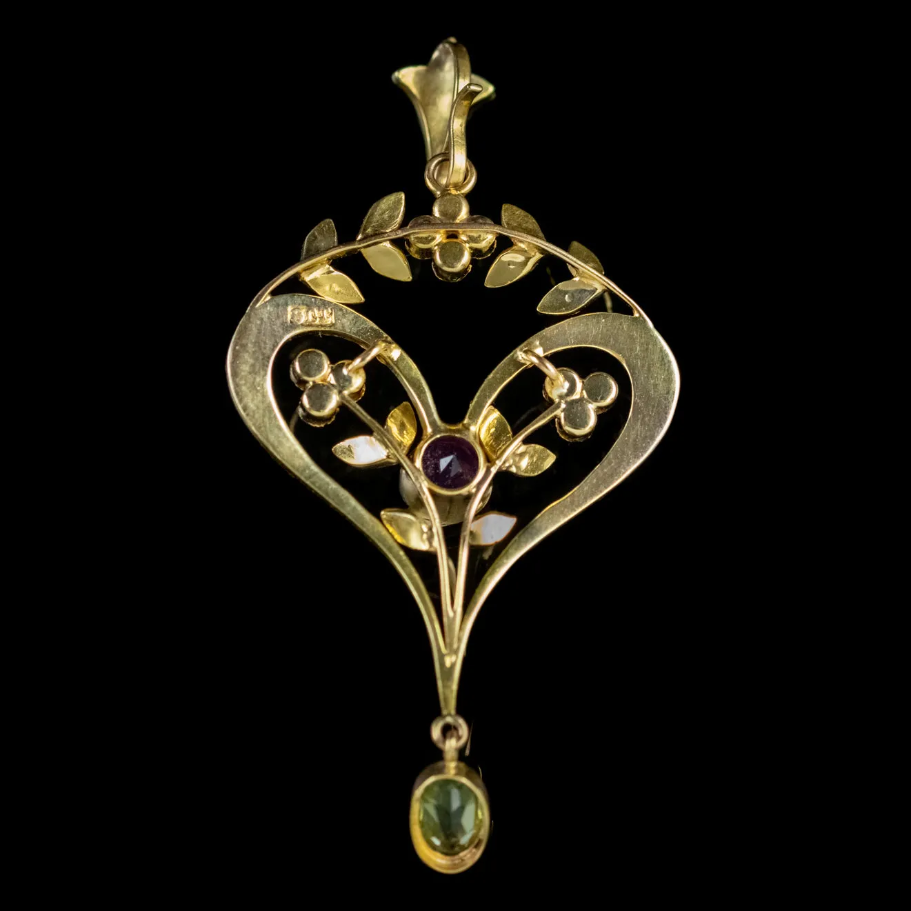 Antique Edwardian 9Ct Gold Suffragette Pendant Circa 1910