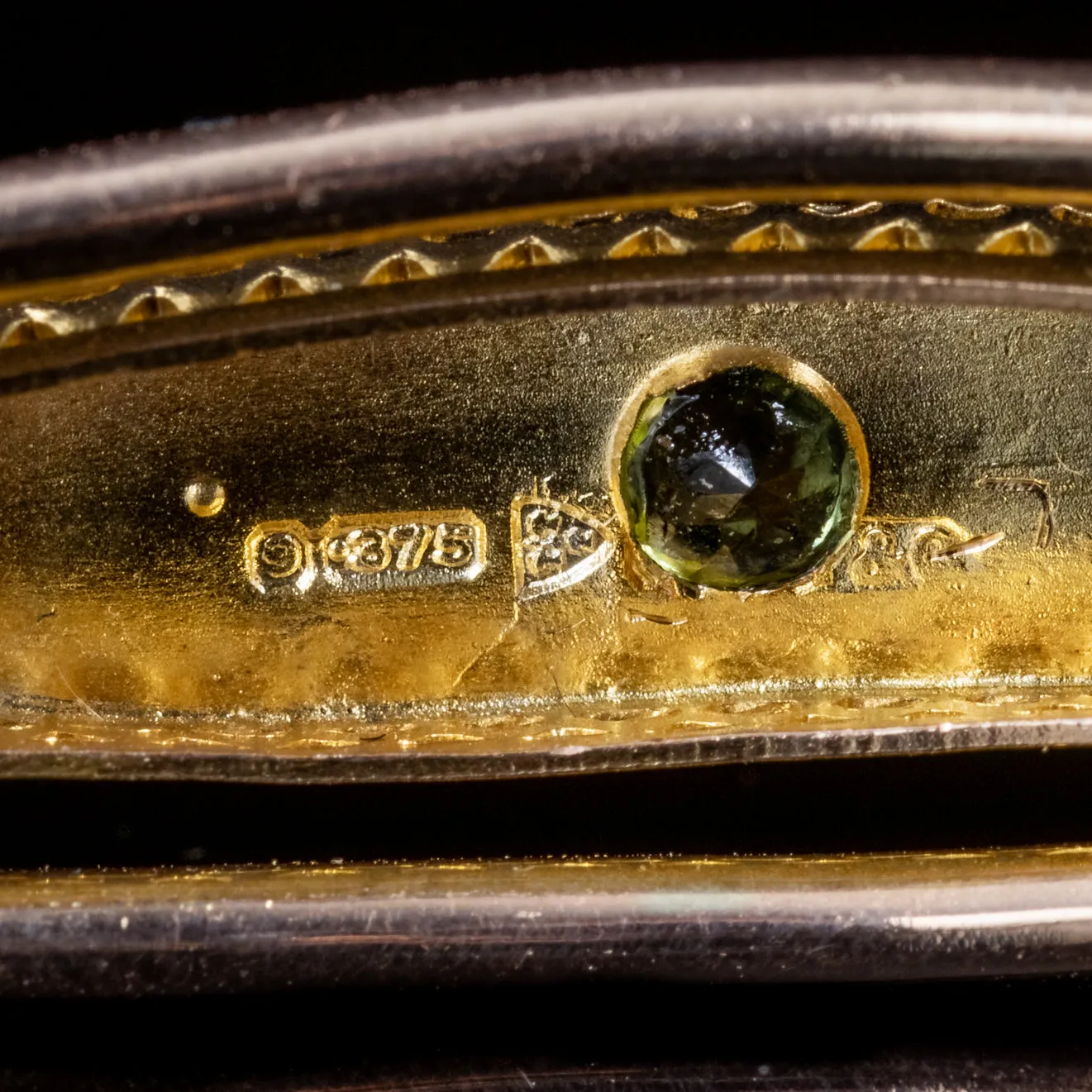 Antique Edwardian Suffragette 9Ct Gold Bangle Circa 1910