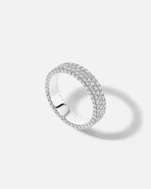 ASTRID Five Row Pavé Band