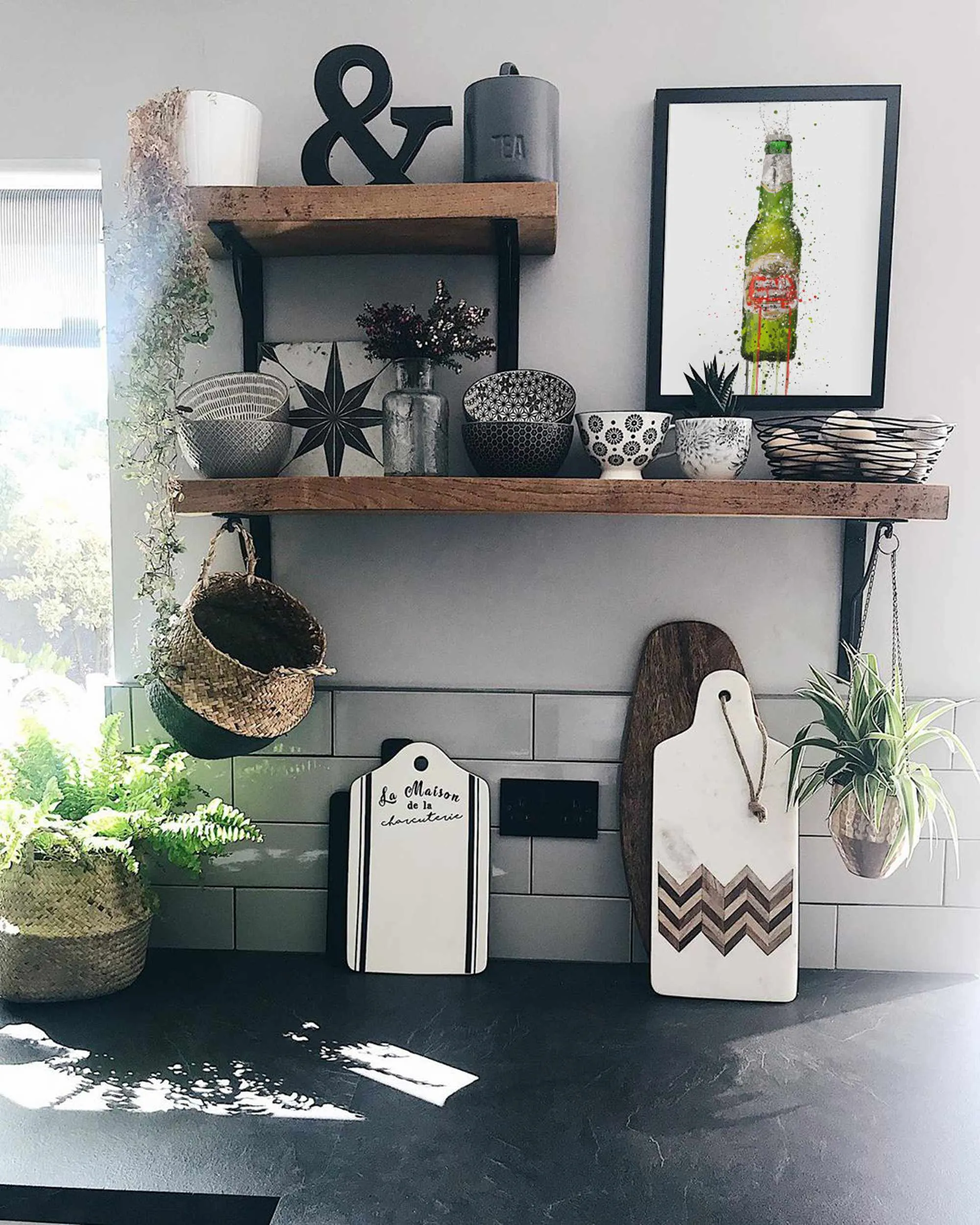 Beer Bottle Wall Art Print 'Peridot'