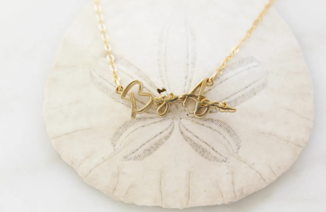 Begin Again necklace *Close Out*Final Sale Item.