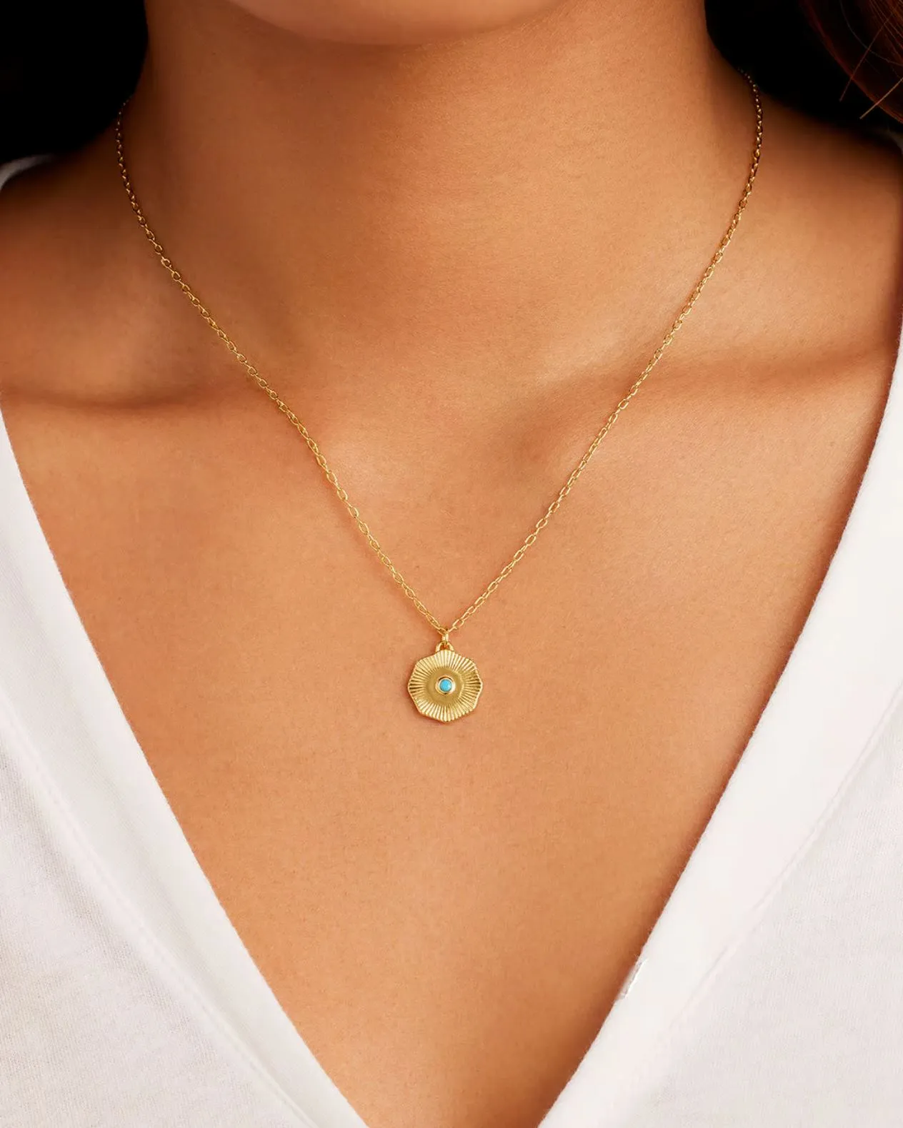 Birthstone Coin Necklace - December
