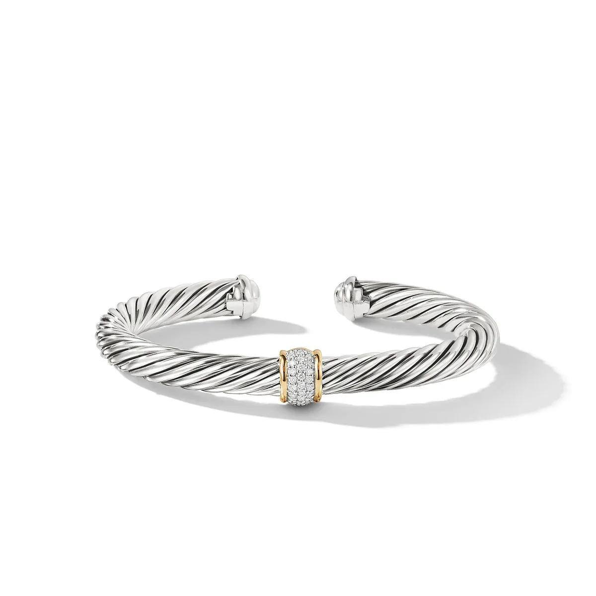 Cable Classics Bracelet with Diamonds and Gold