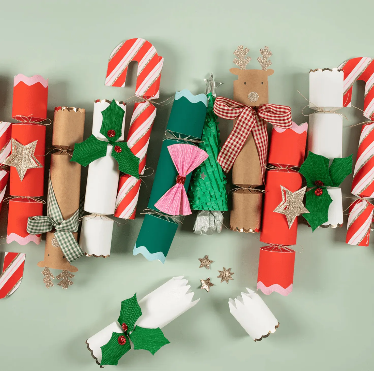 Christmas Crackers Holly (Pack 6)