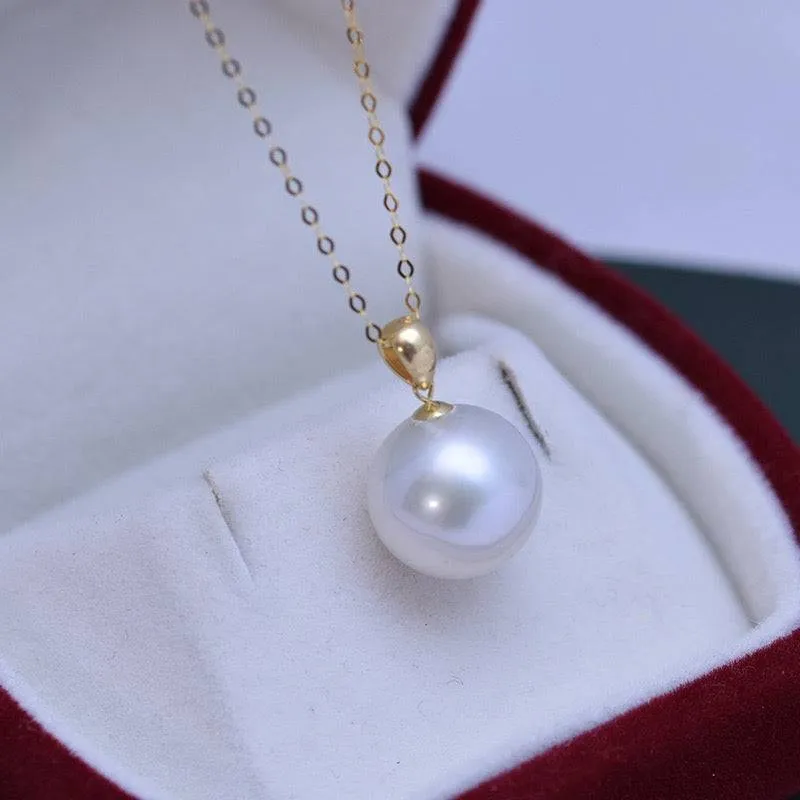 Classic Edison Pearl Pendant Necklace 18K Gold