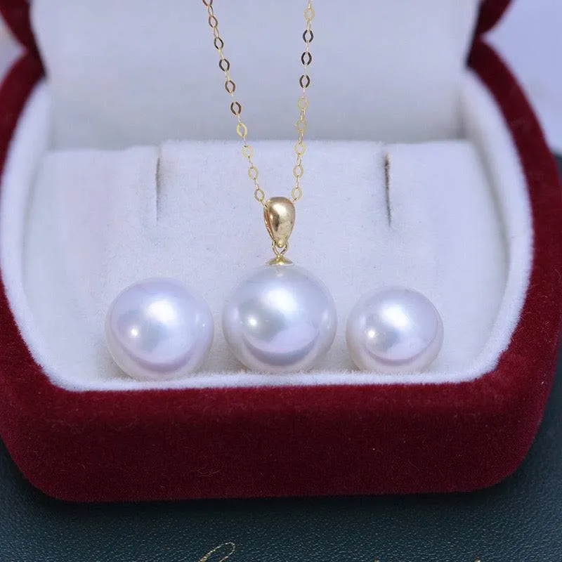 Classic Edison Pearl Pendant Necklace 18K Gold