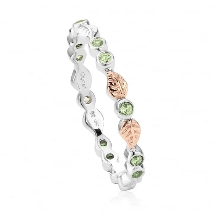 Clogau Awelon Affinity Peridot Stacking Ring - 3SAWSR