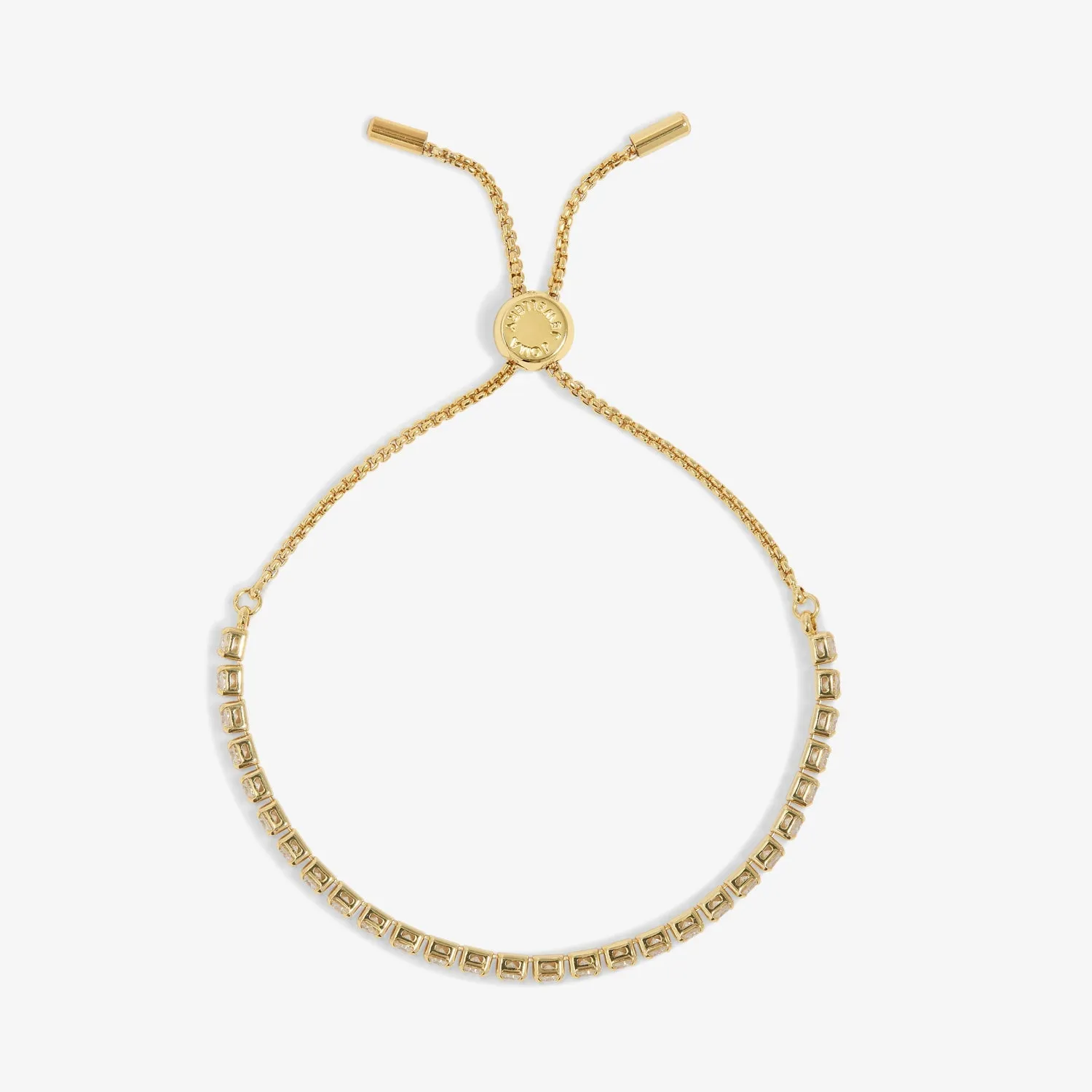 Cubic Zirconia Tennis Bar Gold Plated Bracelet 7889