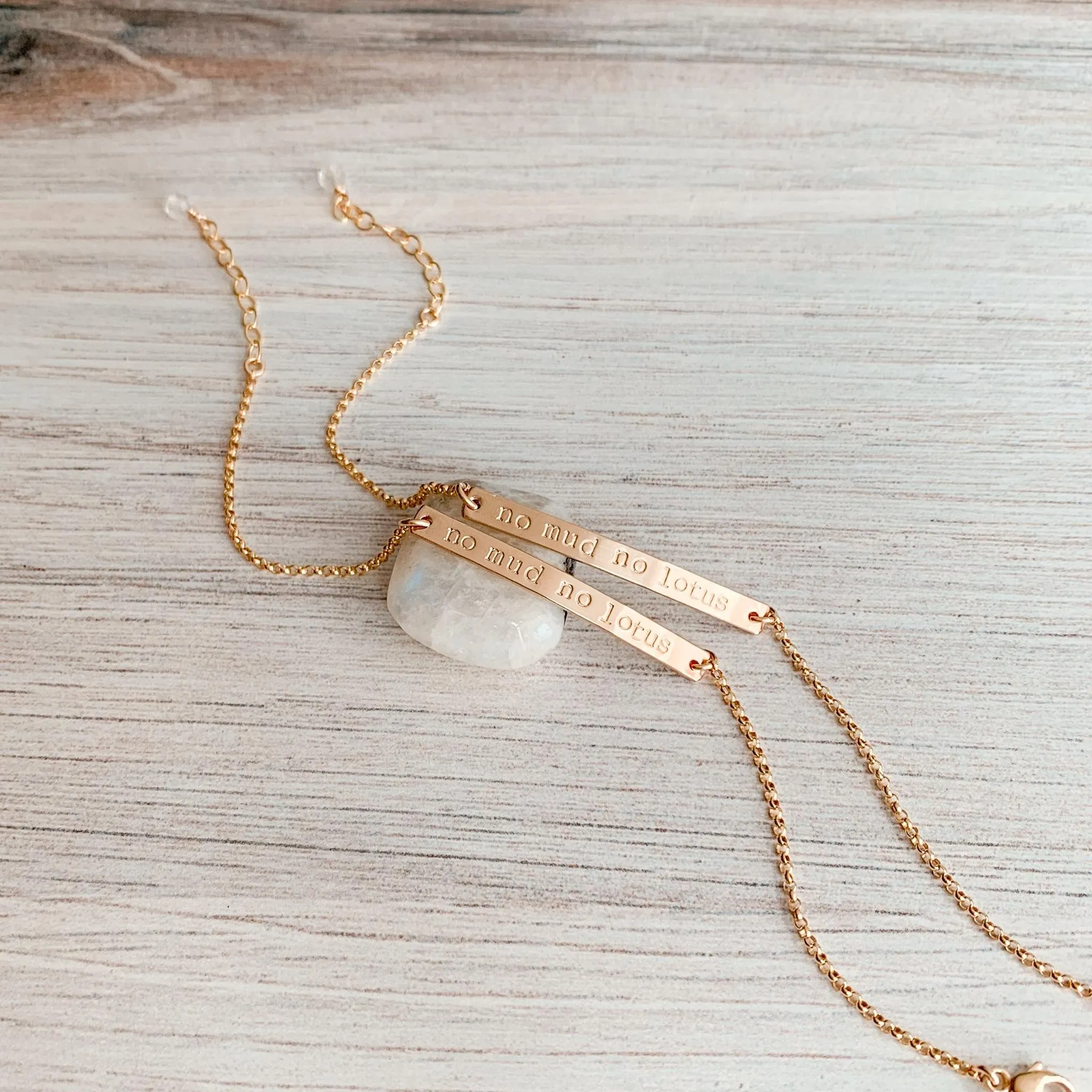 Custom Mantra Bar Bracelet | Gold