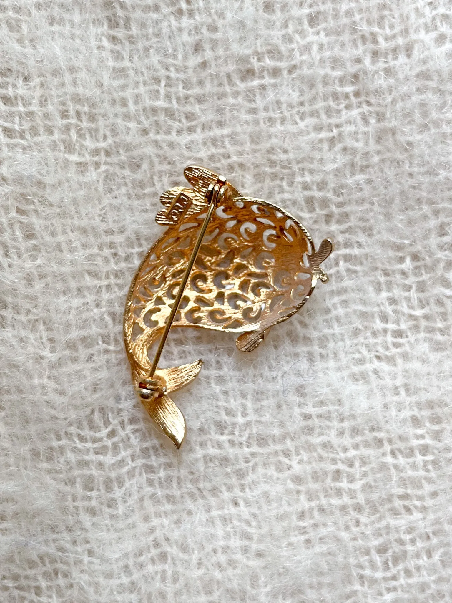 Cute Little 1960's Fish Brooch