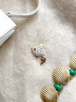 Cute Little 1960's Fish Brooch