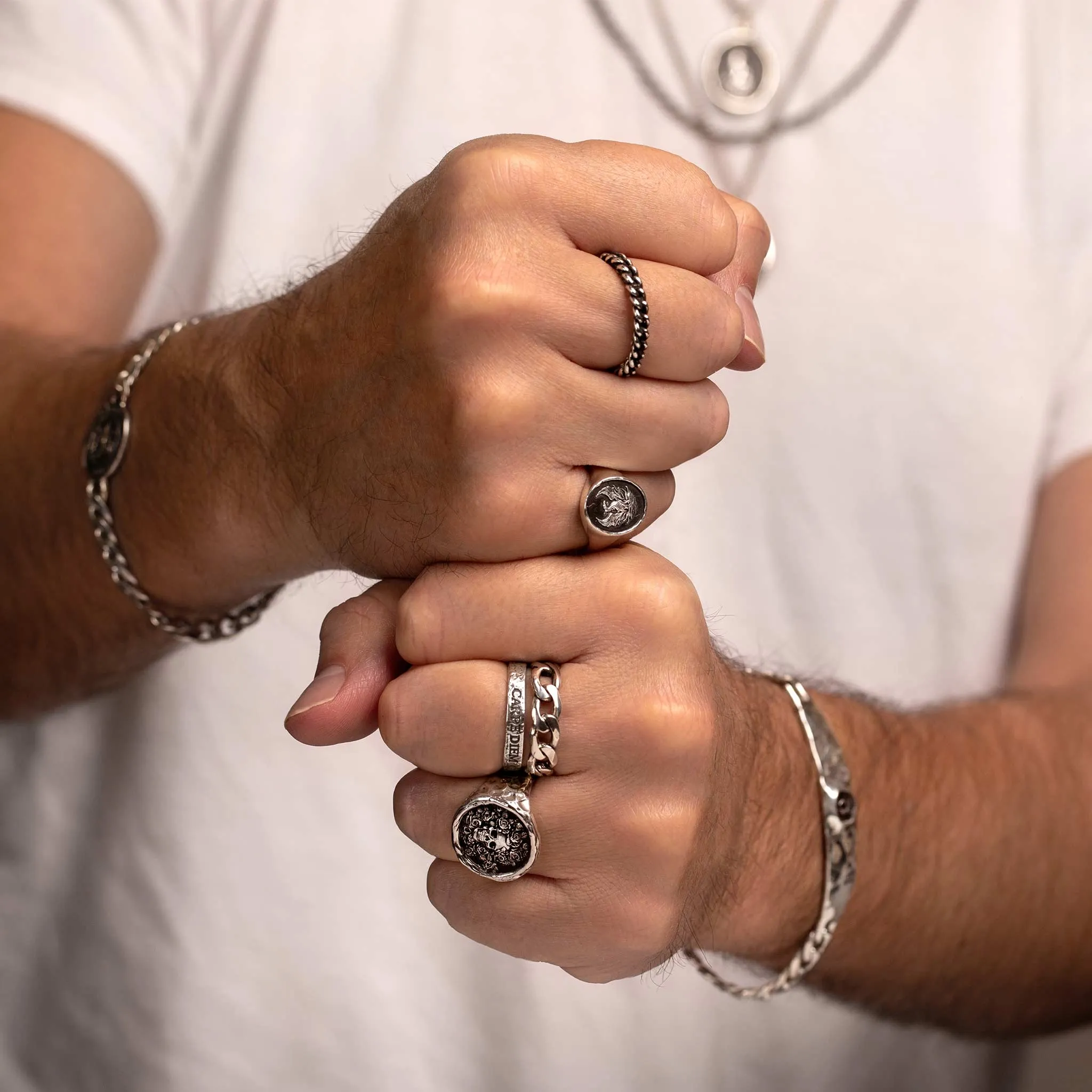 Direction Wide Bar Bracelet