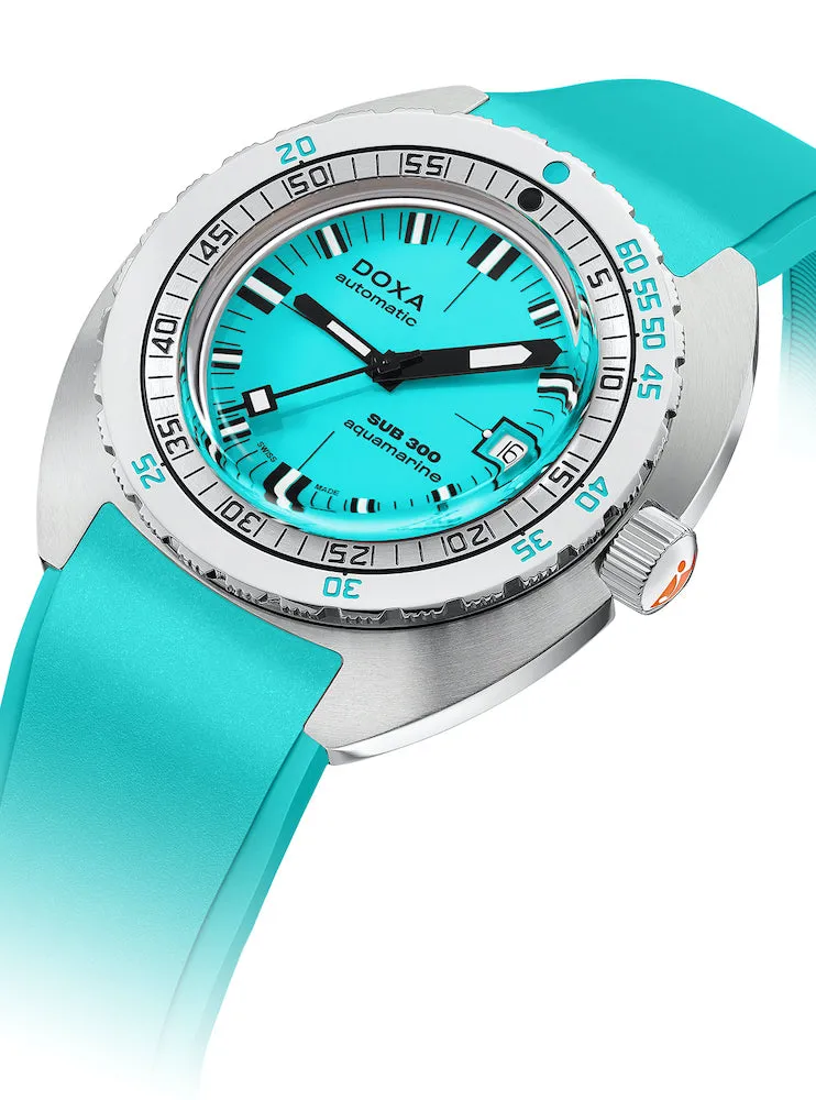 Doxa SUB 300 COSC Aquamarine Rubber