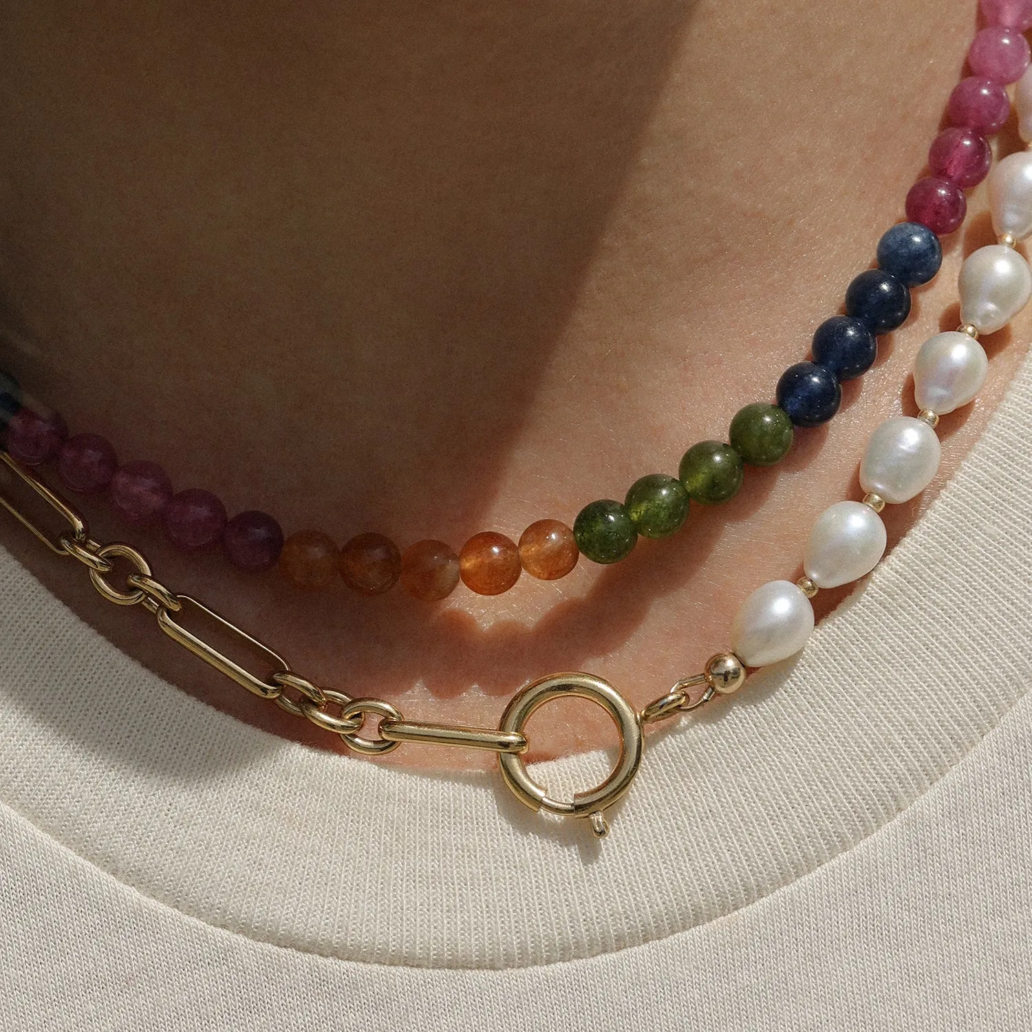 Dual Necklace | Pearl