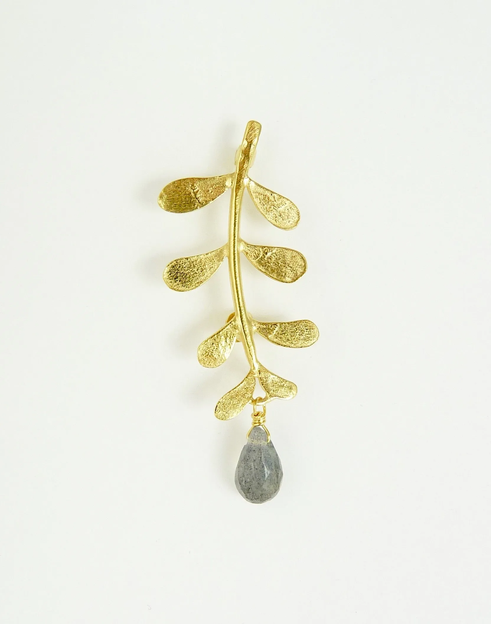 Evie Brooch With Labradorite