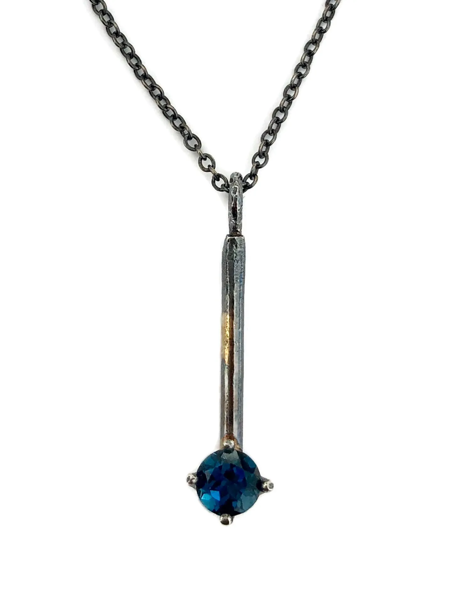 Facet Necklace, Choose Your Stone