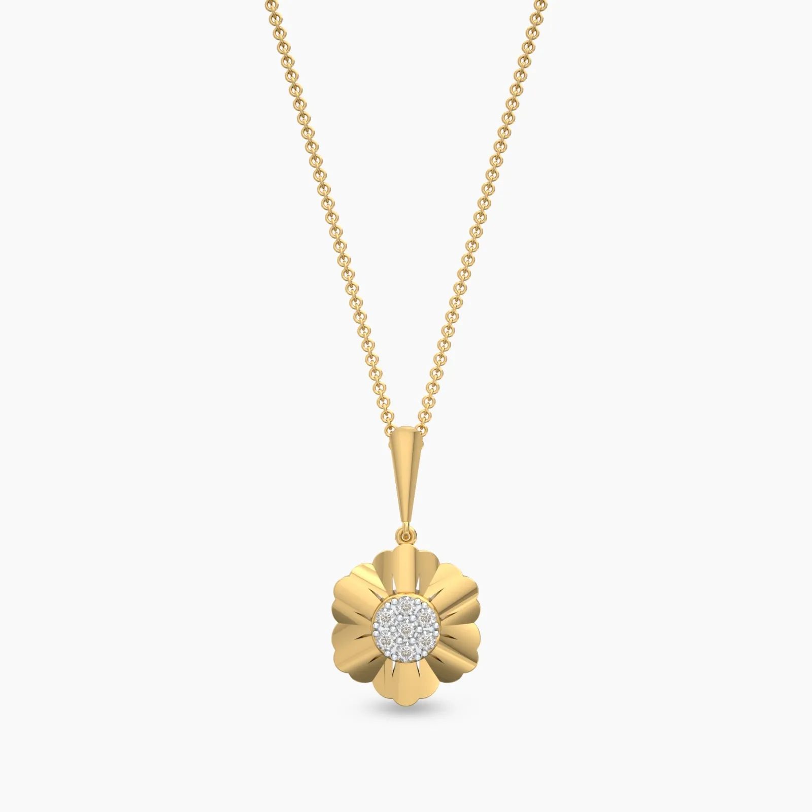 Floral Whispers Diamond Necklace