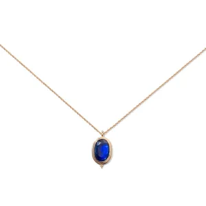 Gaia Necklace, Kyanite, 9kt Yellow Gold