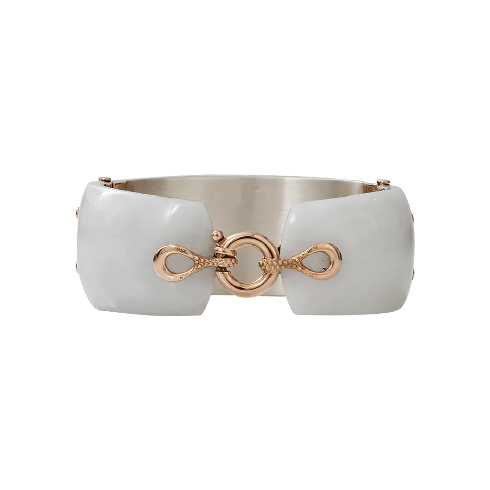 Gea Milky Quartz Cuff