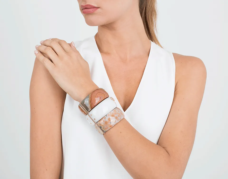 Gea Milky Quartz Cuff