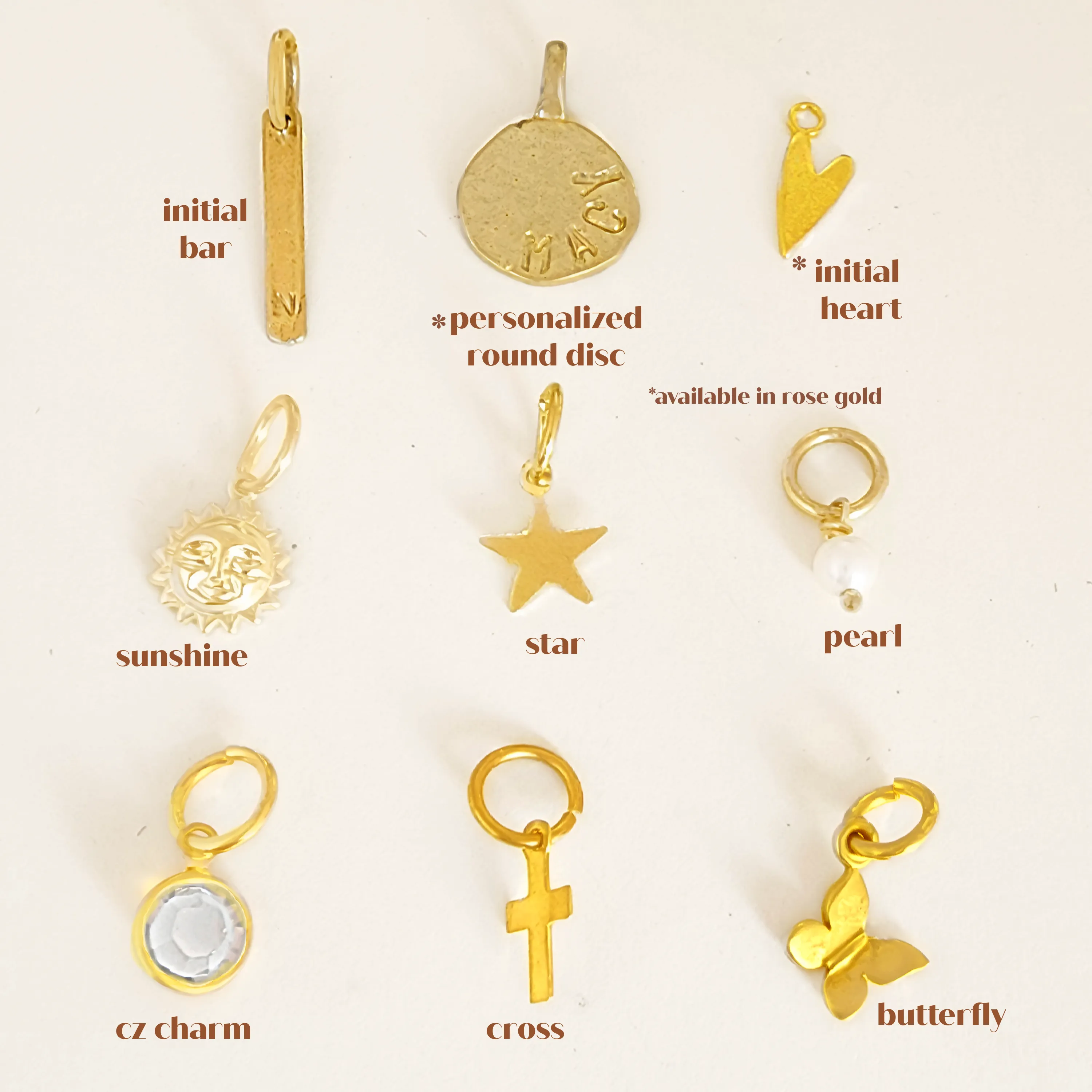 Gold Carabiner Paperclip Charm Bracelet
