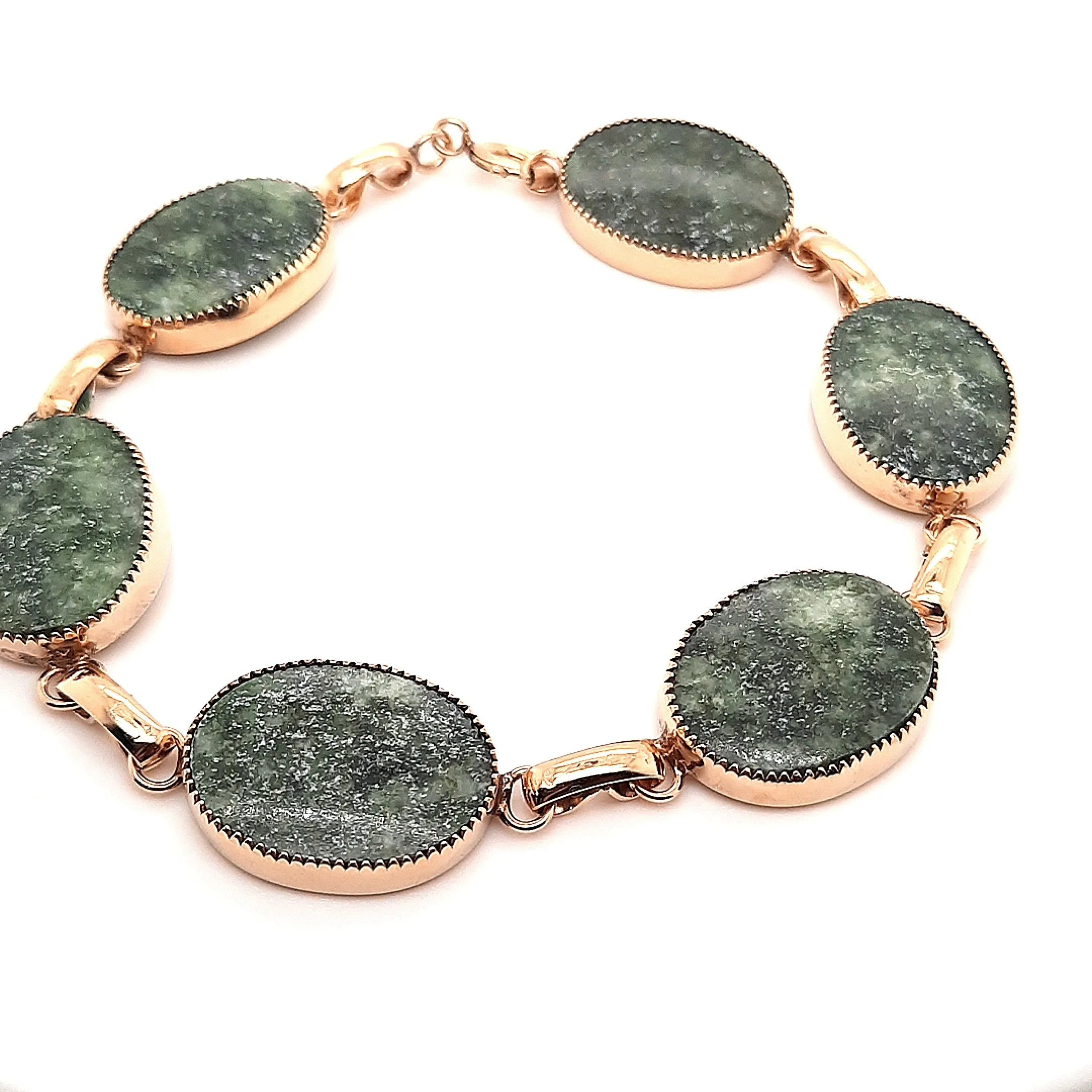 Gold Plated Felspar Gemstone Bracelet
