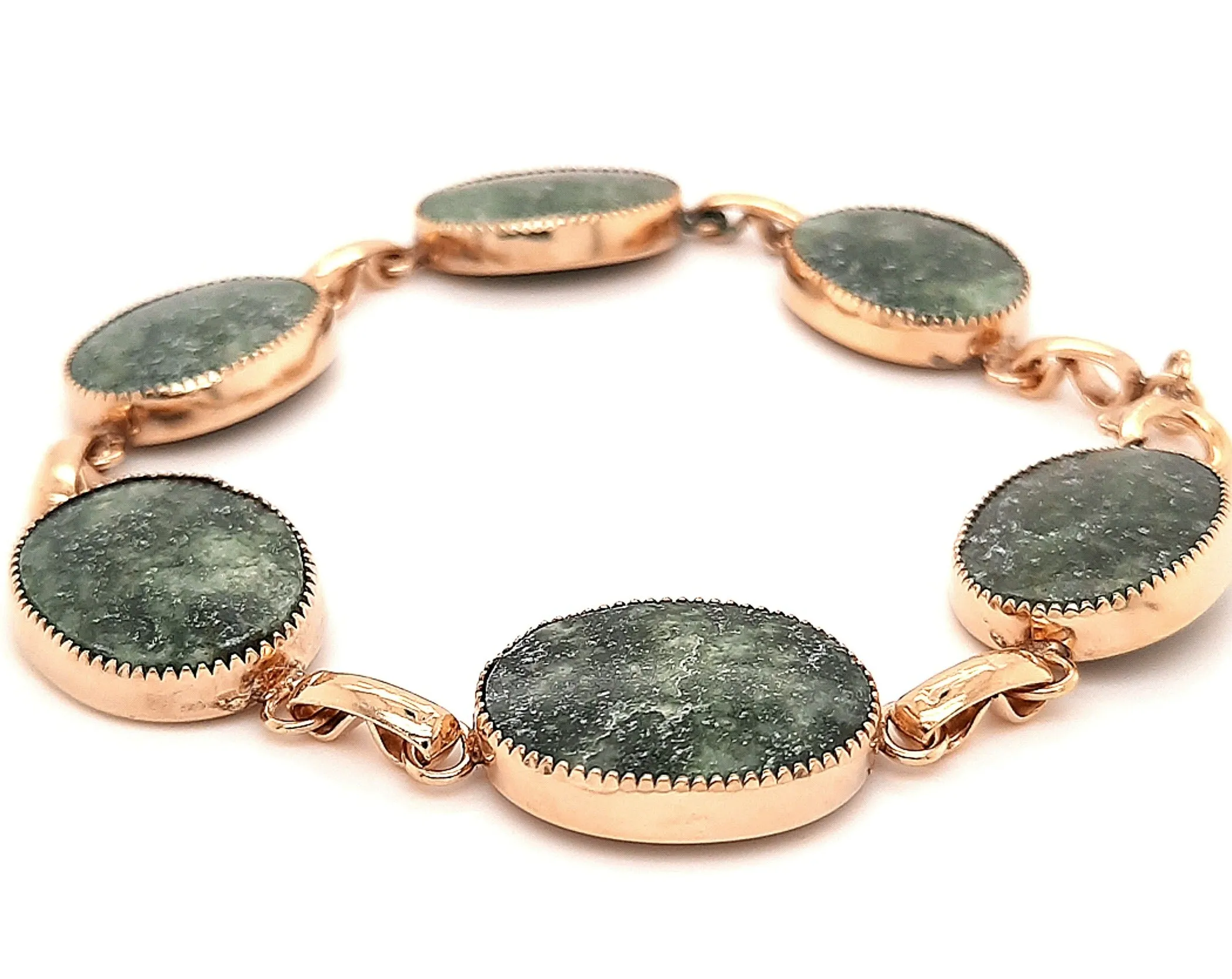 Gold Plated Felspar Gemstone Bracelet