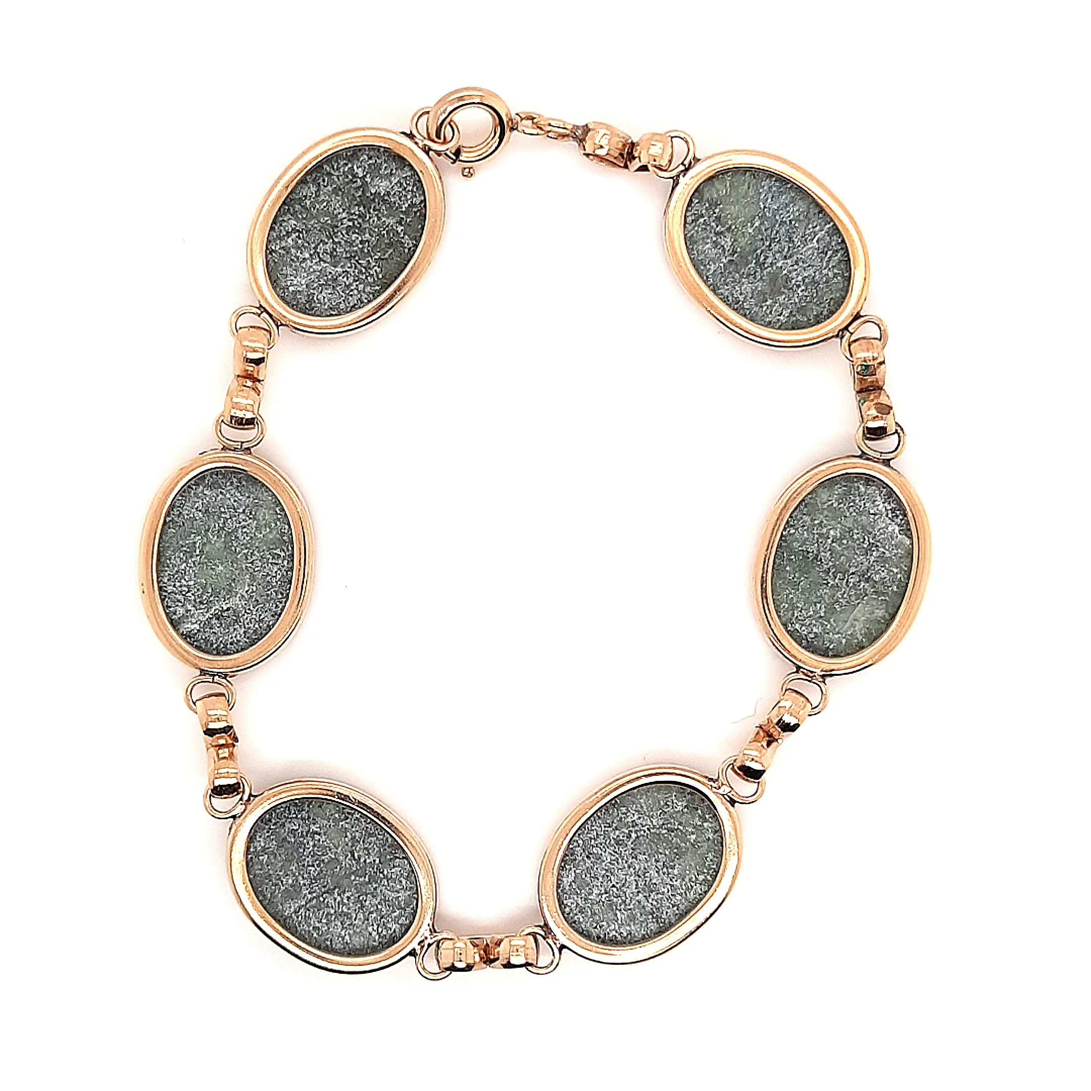 Gold Plated Felspar Gemstone Bracelet