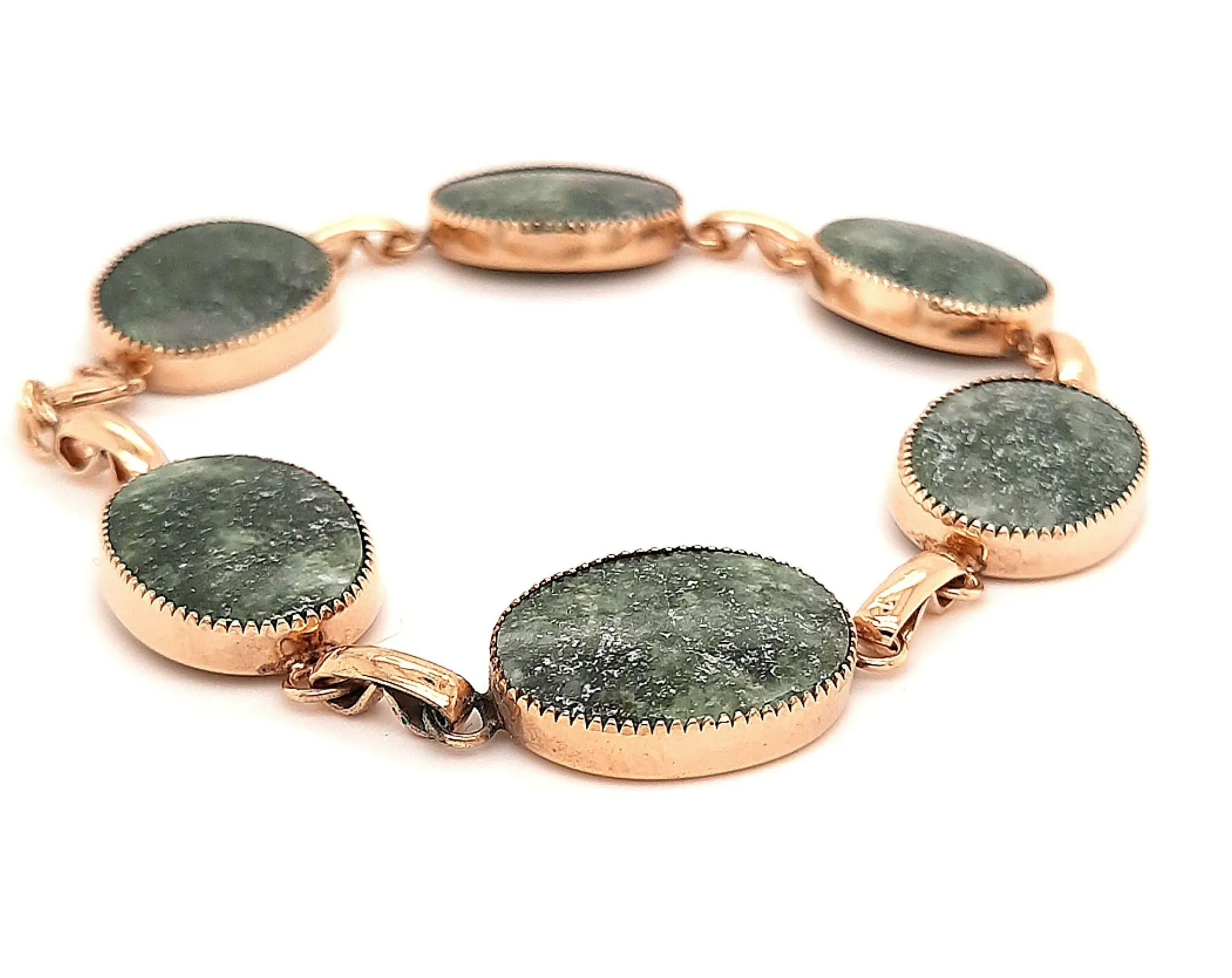 Gold Plated Felspar Gemstone Bracelet