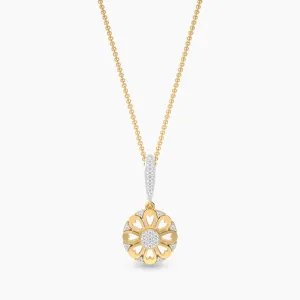 Golden Bloom Diamond Necklace