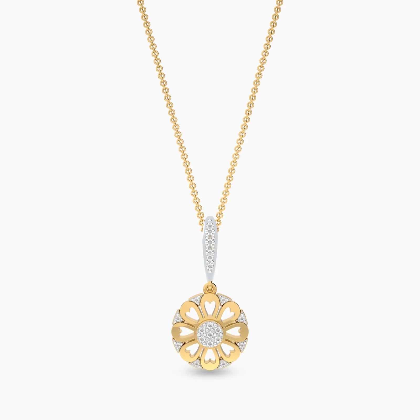 Golden Bloom Diamond Necklace