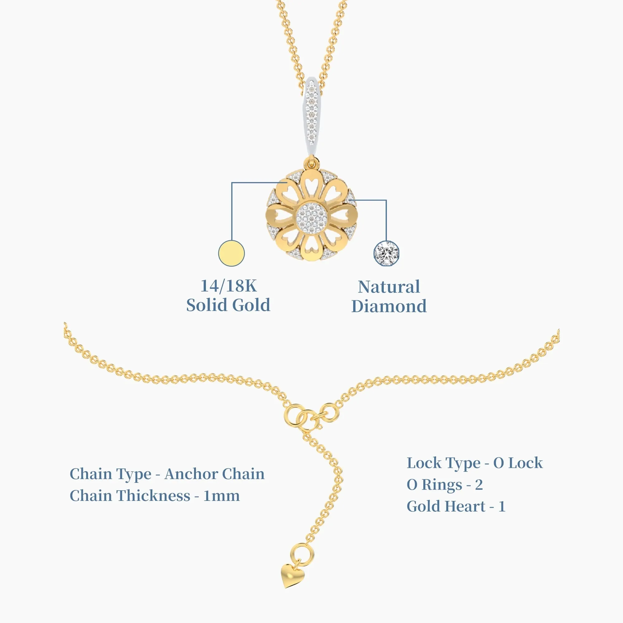 Golden Bloom Diamond Necklace