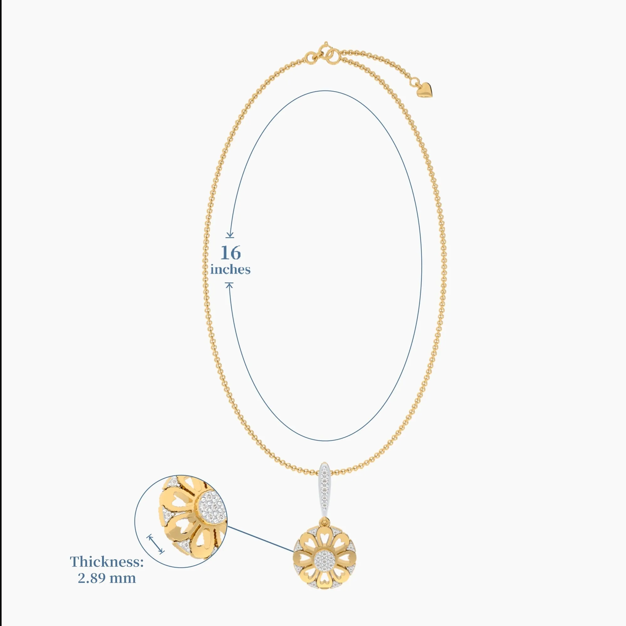 Golden Bloom Diamond Necklace