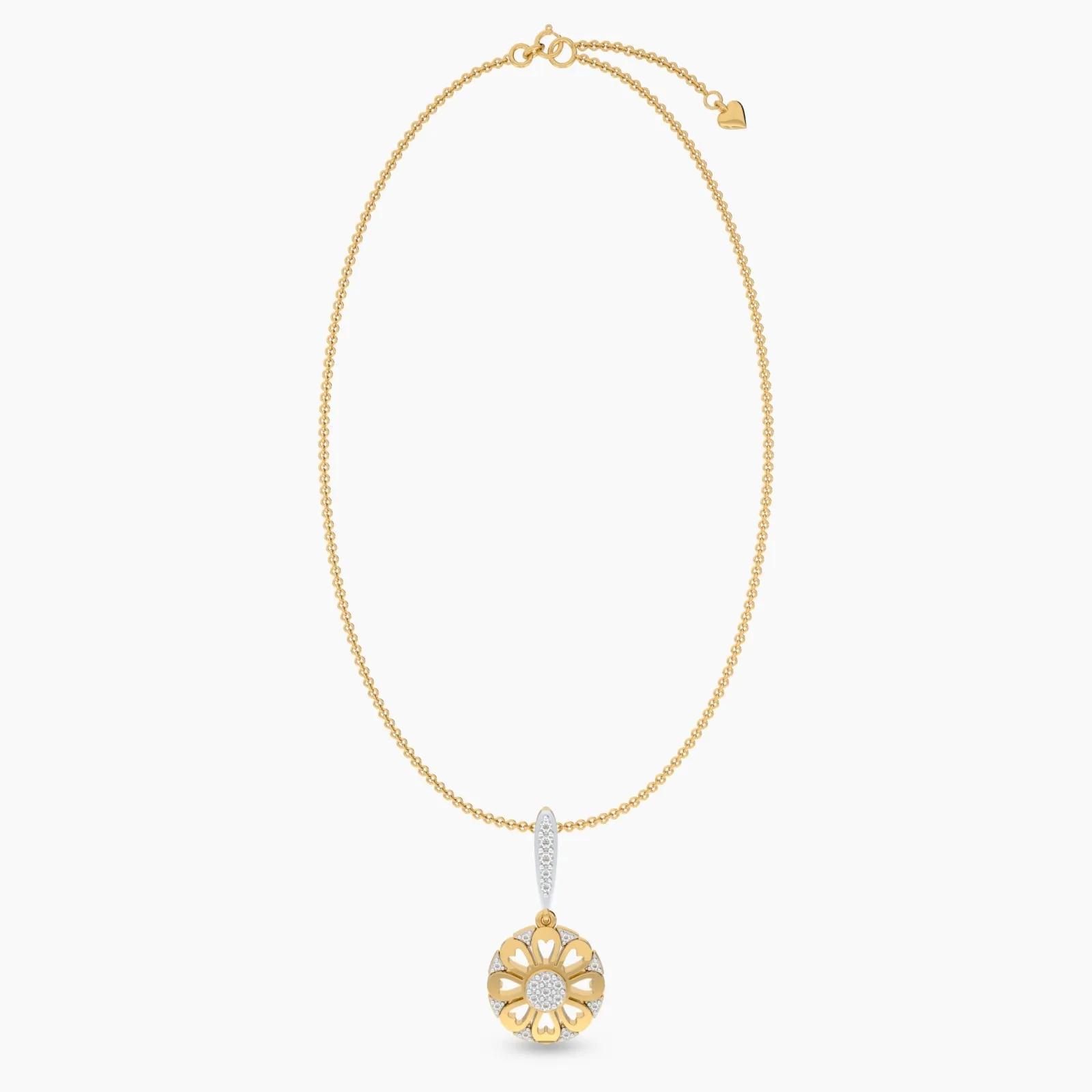 Golden Bloom Diamond Necklace