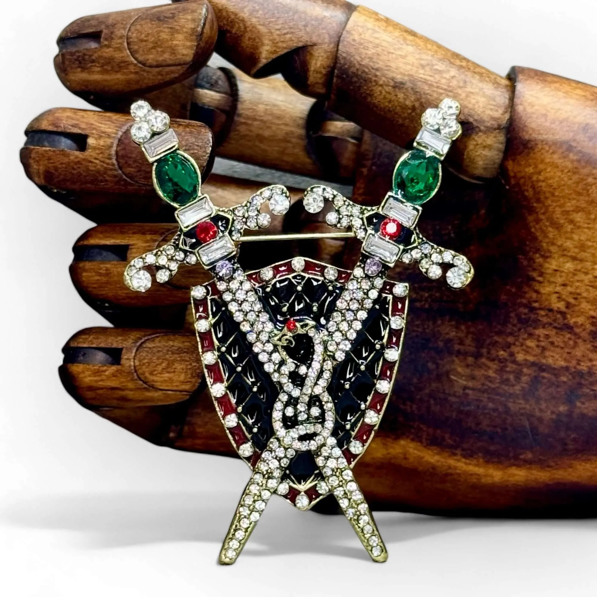 Grand Jewelled Sword Brooch