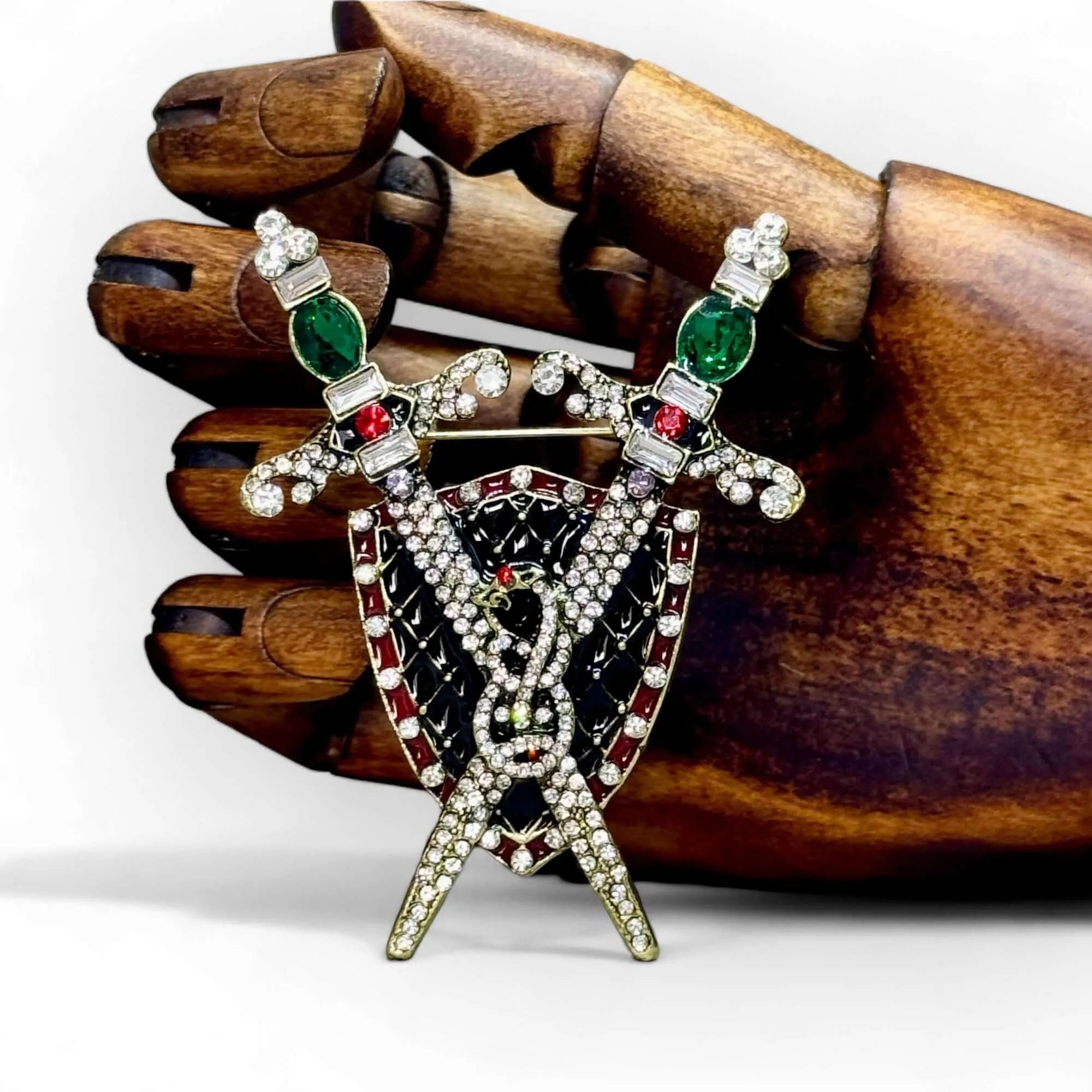Grand Jewelled Sword Brooch