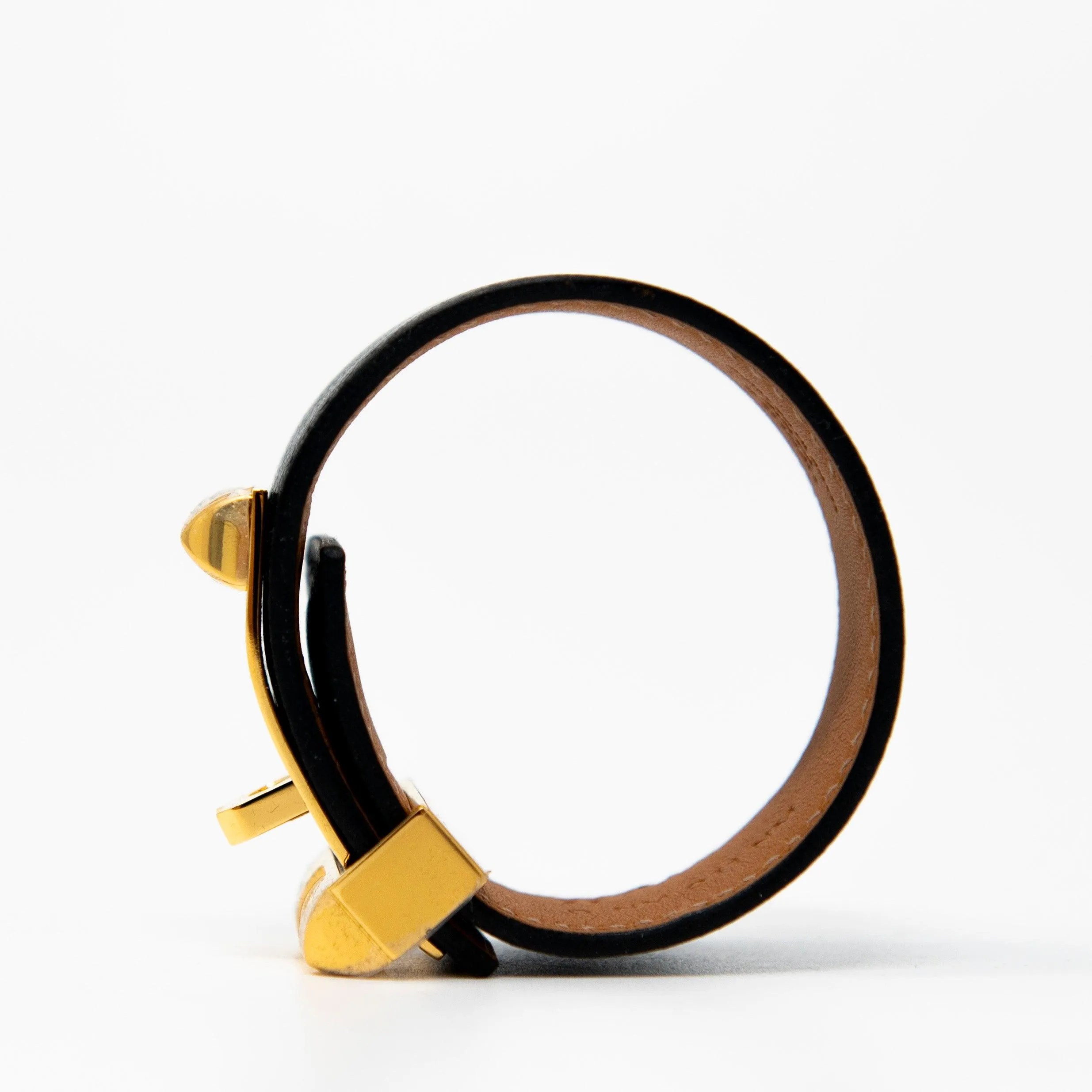 Hermes Noir Epsom Collier De Chien 24 Bracelet