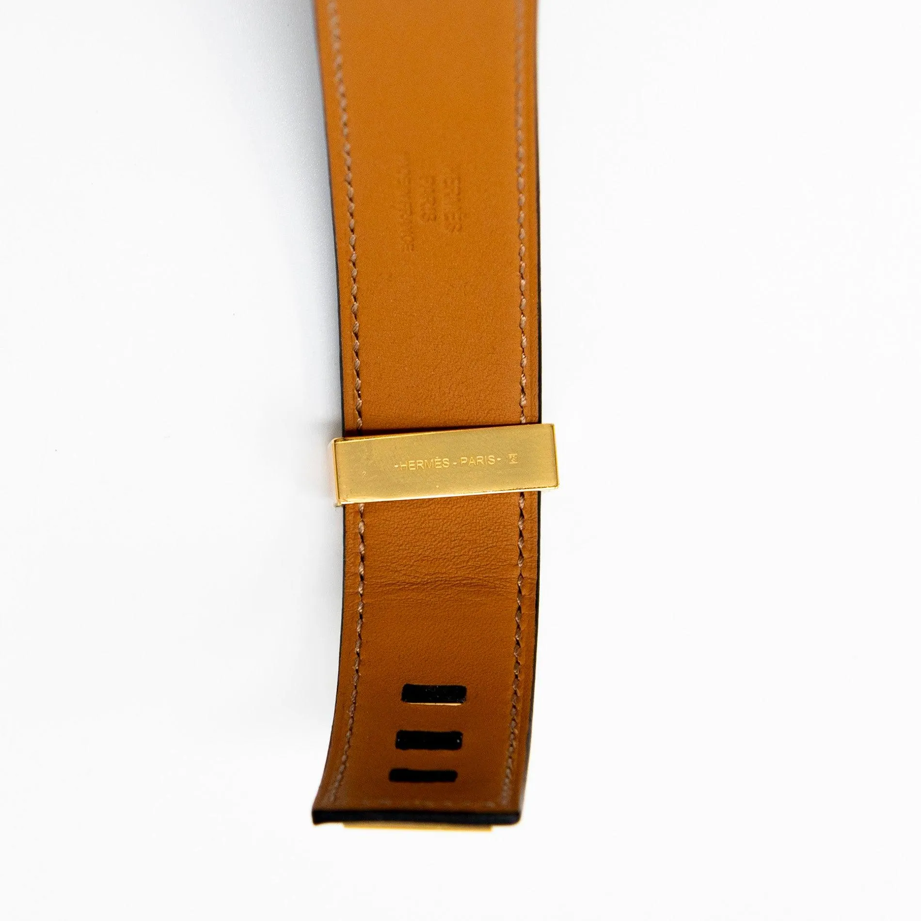 Hermes Noir Epsom Collier De Chien 24 Bracelet