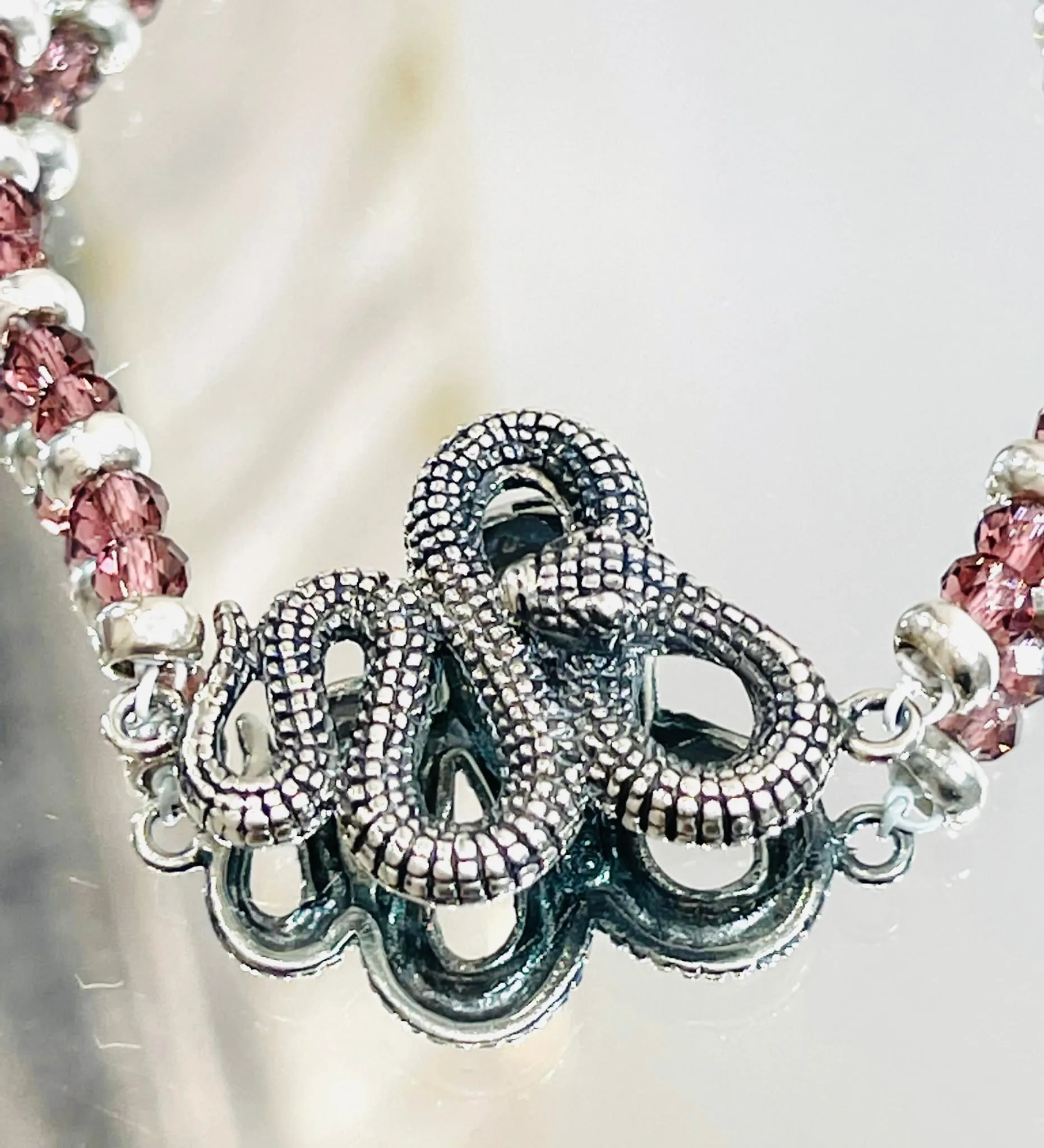 Ilari Silver & Gemstone Snake Bracelet