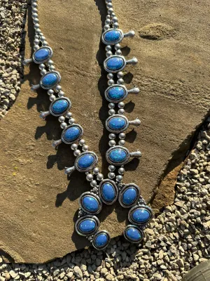 Indigo Squash Blossom Set