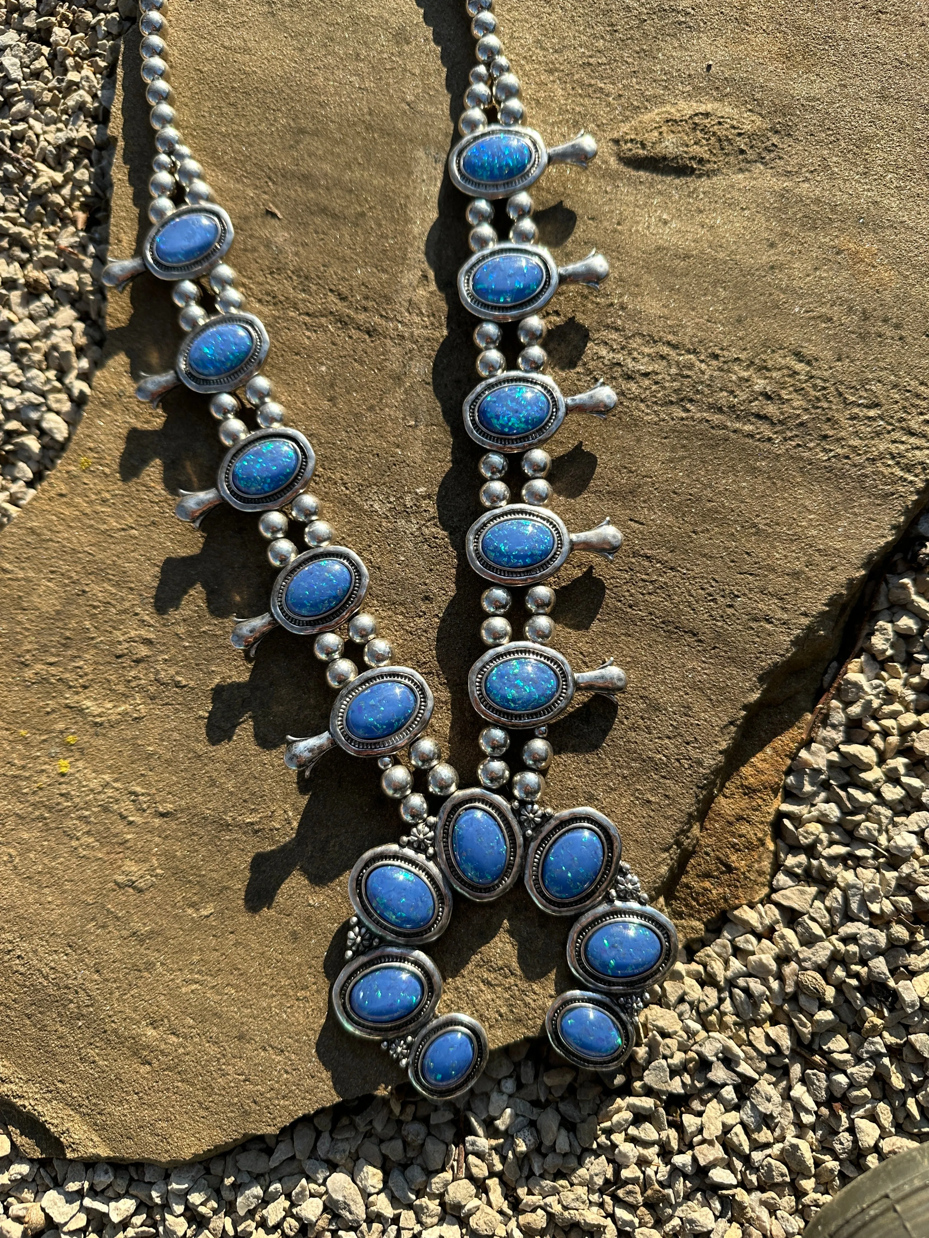 Indigo Squash Blossom Set