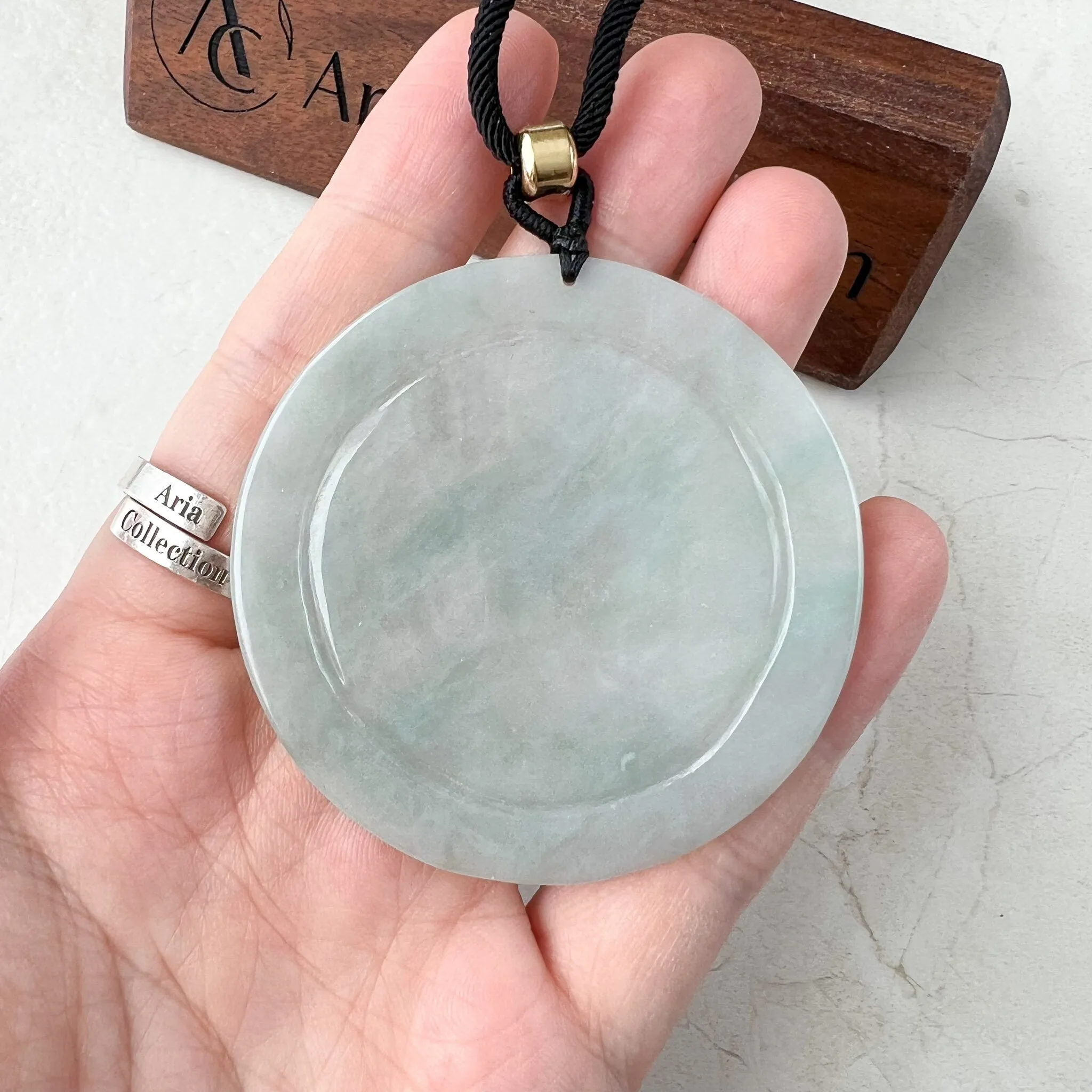 Jadeite Jade Akasagarbha Buddha, Xu Kong Zang, bodhisattva, Hư Không Tạng Bồ Tát, 虚空藏菩萨, Hand Carved Pendant Necklace, YJ-0522-0424652