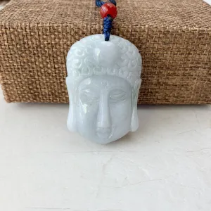 Jadeite Jade Double Face Buddha Carved Pendant Amida Amitabha Buddha, YW-0110-1646516094